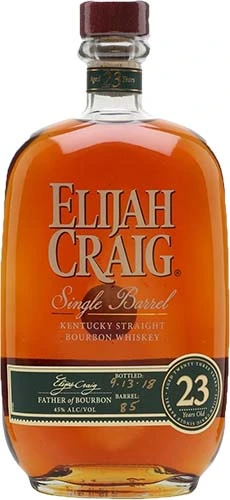 Elijah Craig 23 Year Old Single Barrel Straight Bourbon Whiskey