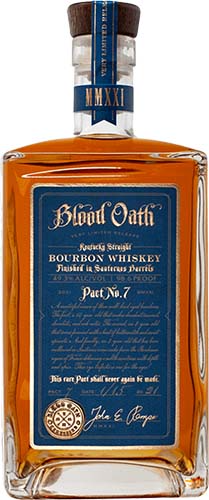 Blood Oath Bourbon Whiskey