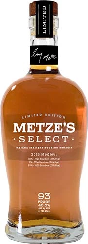 Metze's select Bourbon Whiskey