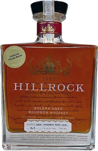 Hillrock Solera Aged Pinot Noir Finish Bourbon Whiskey