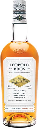 Leopold Brother's straight Bourbon Whiskey