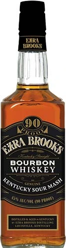Ezra Brooks 90 Proof Bourbon Black Label Whiskey