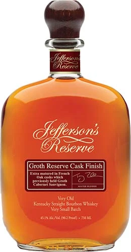 Jefferson's Reserve Groth Reserve Cask Finish Bourbon Whiskey