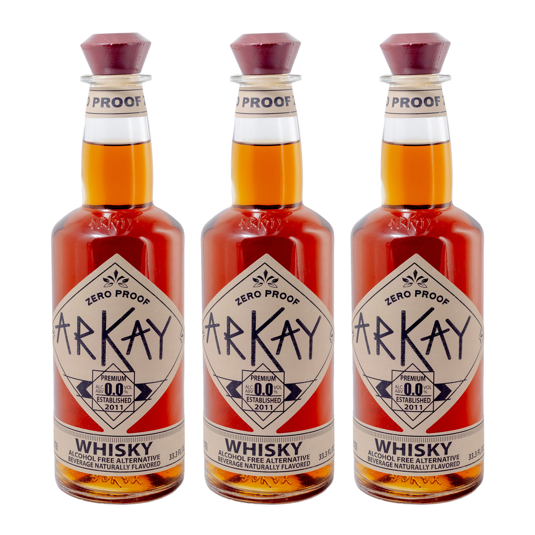 Deal 6 Bottles Arkay Zero Proof Whisky Alternative