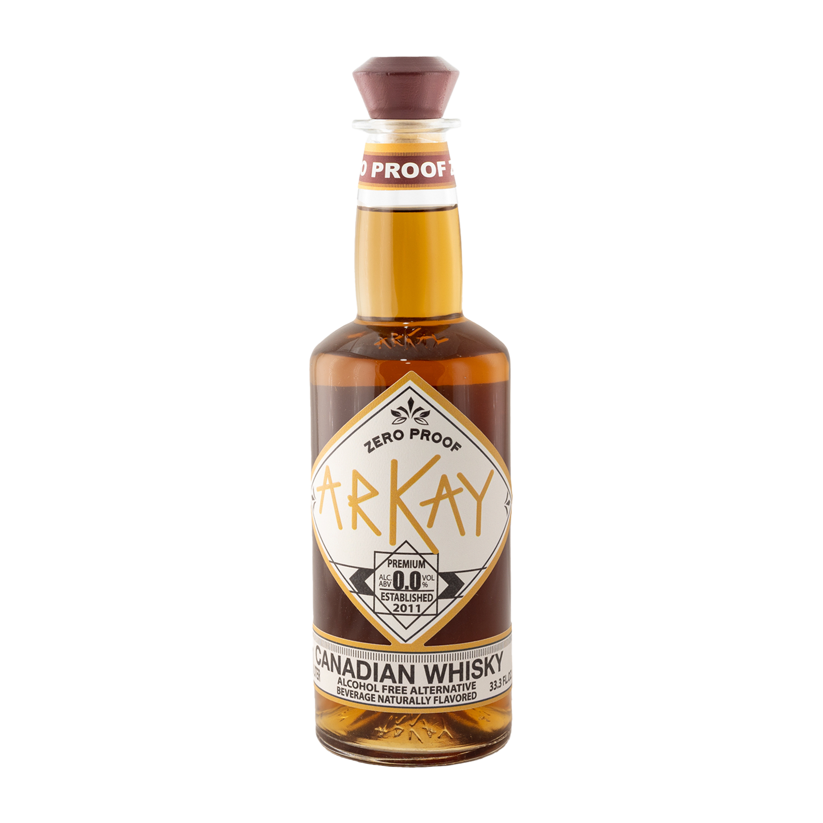 Arkay Zero Proof Canadian Whisky 33.3 FL OZ / 1 Liter