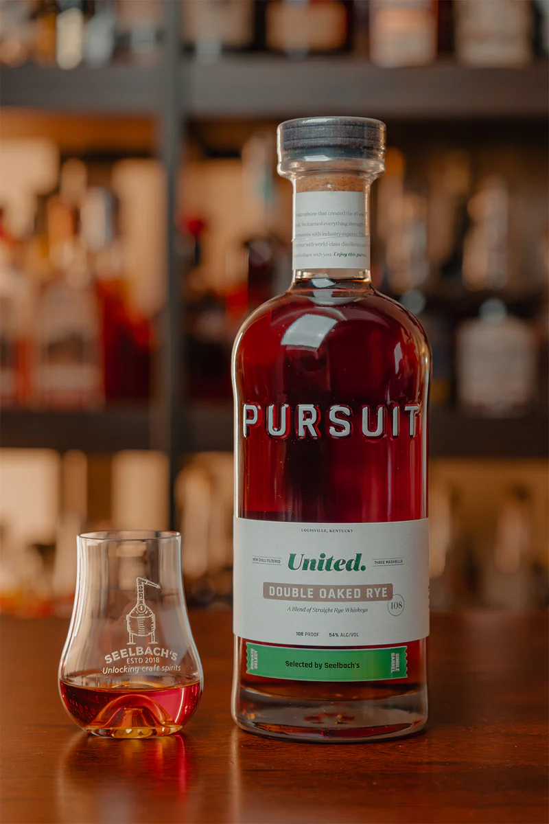 Pursuit United Double Oaked Rye Single Barrel 1CF-A-09-RHONE - Selected by Seelbach's