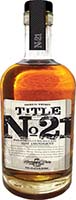Title 21 Whiskey