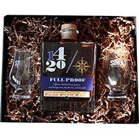 1420 LUXURY BOURBON BOX FULL PROOF BOURBON + 2 GLENCAIRN GLASSES