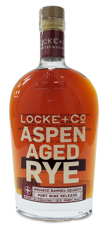 Locke + Co. Distilling Aspen Aged Port Wine Rye Whiskey