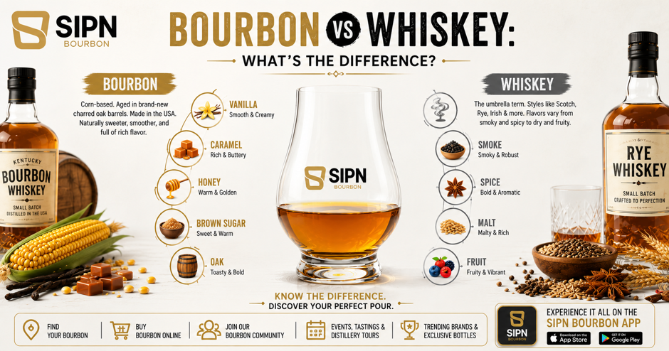 Bourbon vs Whiskey: What's the Difference?